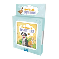TROTSCH Bath Book features a colorful box with a dog and cat illustration, perfect for introducing first animals to children.