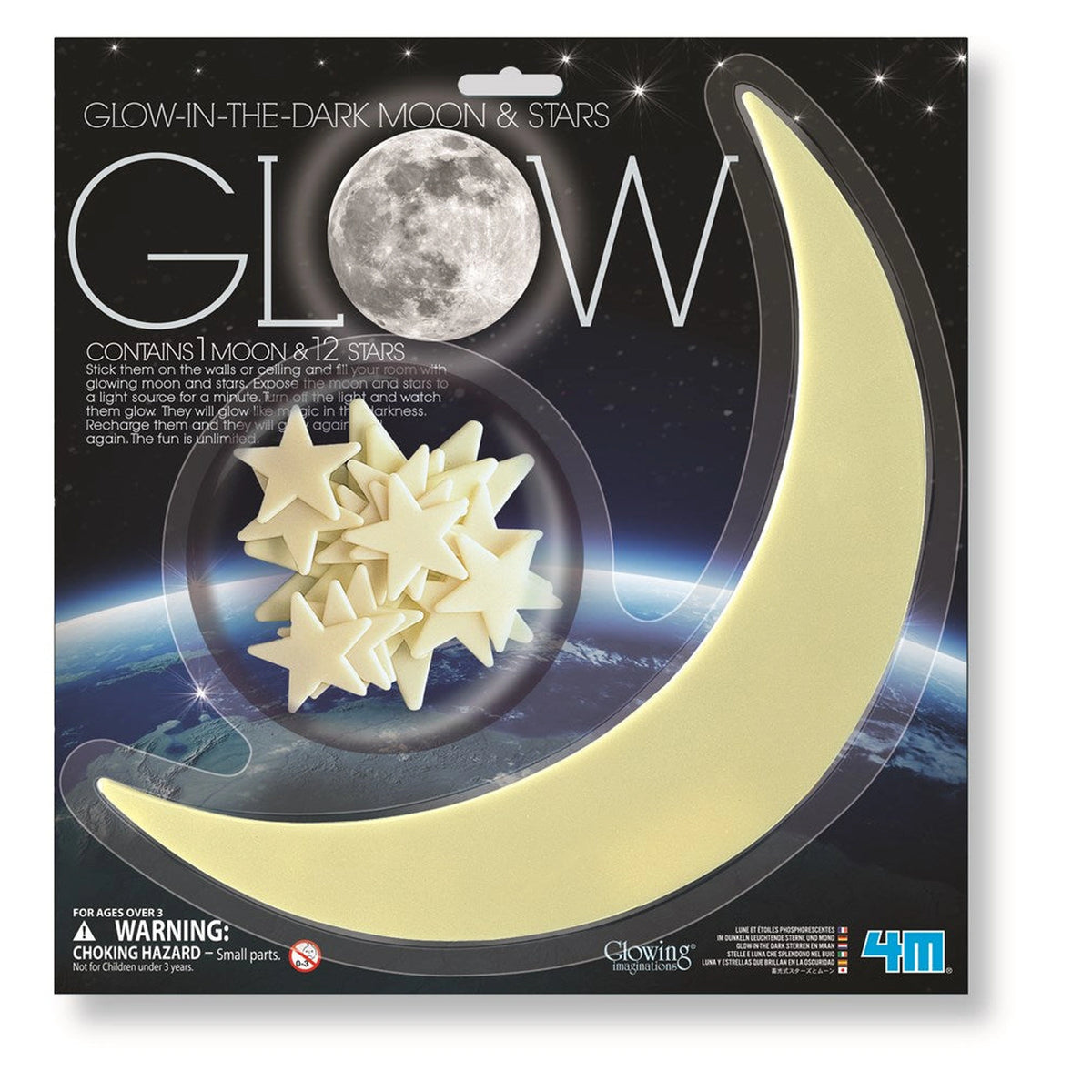 4M - Glow in the Dark Moon & Stars - Baby & Toddler Furniture