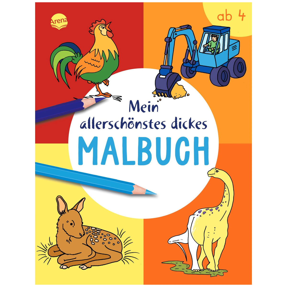 ARENA - Colorful Fun Coloring Book - Books - German Edition