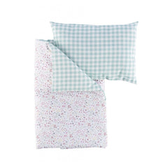 Asi - Bambole - Set di biancheria Cloe - Verde Bianco reversibile - 3 Anni