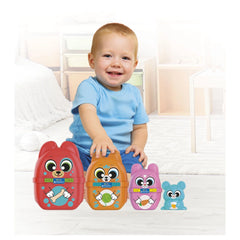 CLEMENTONI - Gioco di Impilamento Baby - Giochi di Ordinamento e Impilamento - +18M - Gioco Educativo - CLM17606