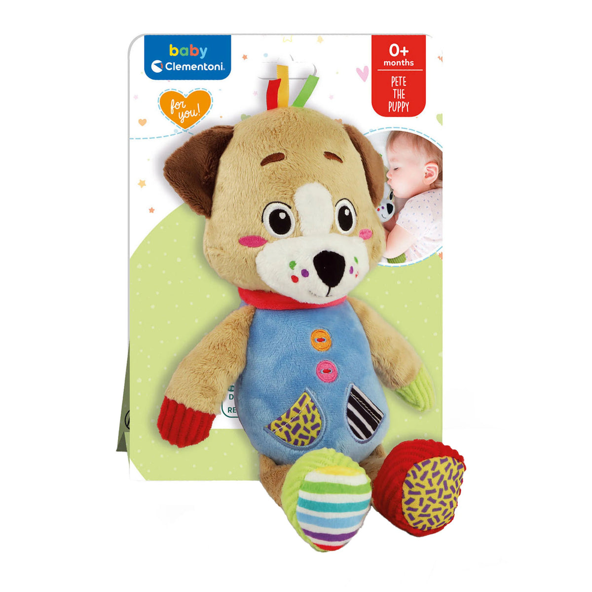 Baby Clementoni - Pete Il Cucciolo I Miei Primi Animali Peluche