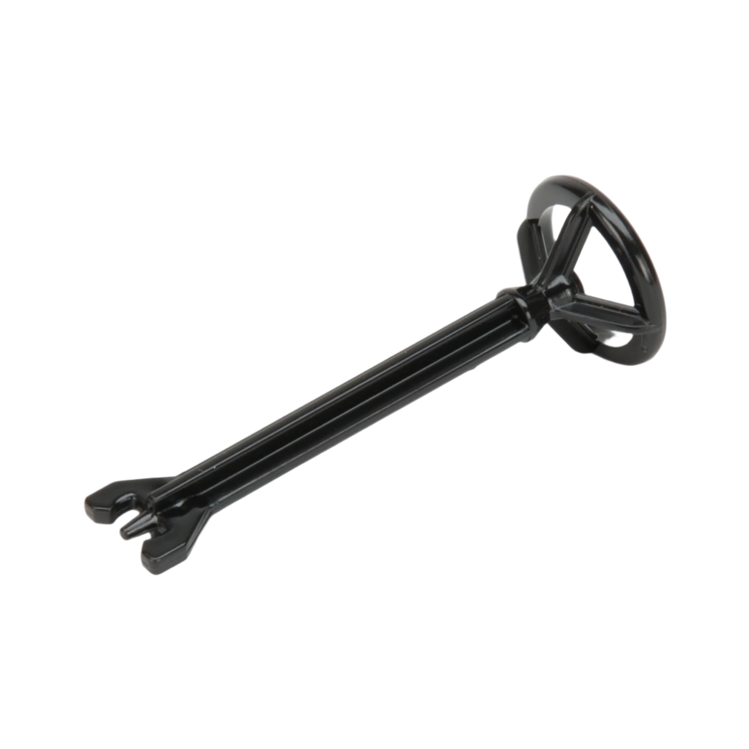 Black Bruder steering column accessory for toy vehicle models, featuring realistic design details.