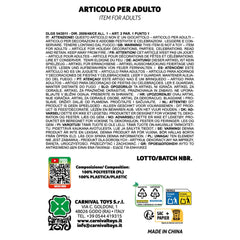 Carnival Toys - Guanti senza dita in rete nera - Professioni finte e giochi di ruolo