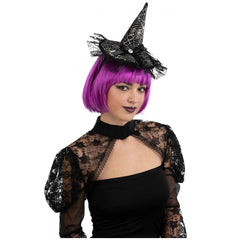 Carnival Toys - Black Satin Cap With Bow For Dress Up Fun And Imaginative Play - Pretend Professions And Role Playing