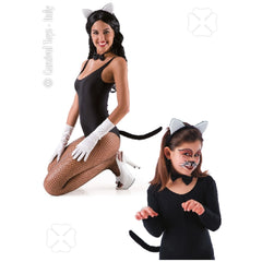 Carnival Toys - Cat Disguise Set With Headband Ears Tail And Bow For Fun Pretend Play - Pretend Professions And Role Playing