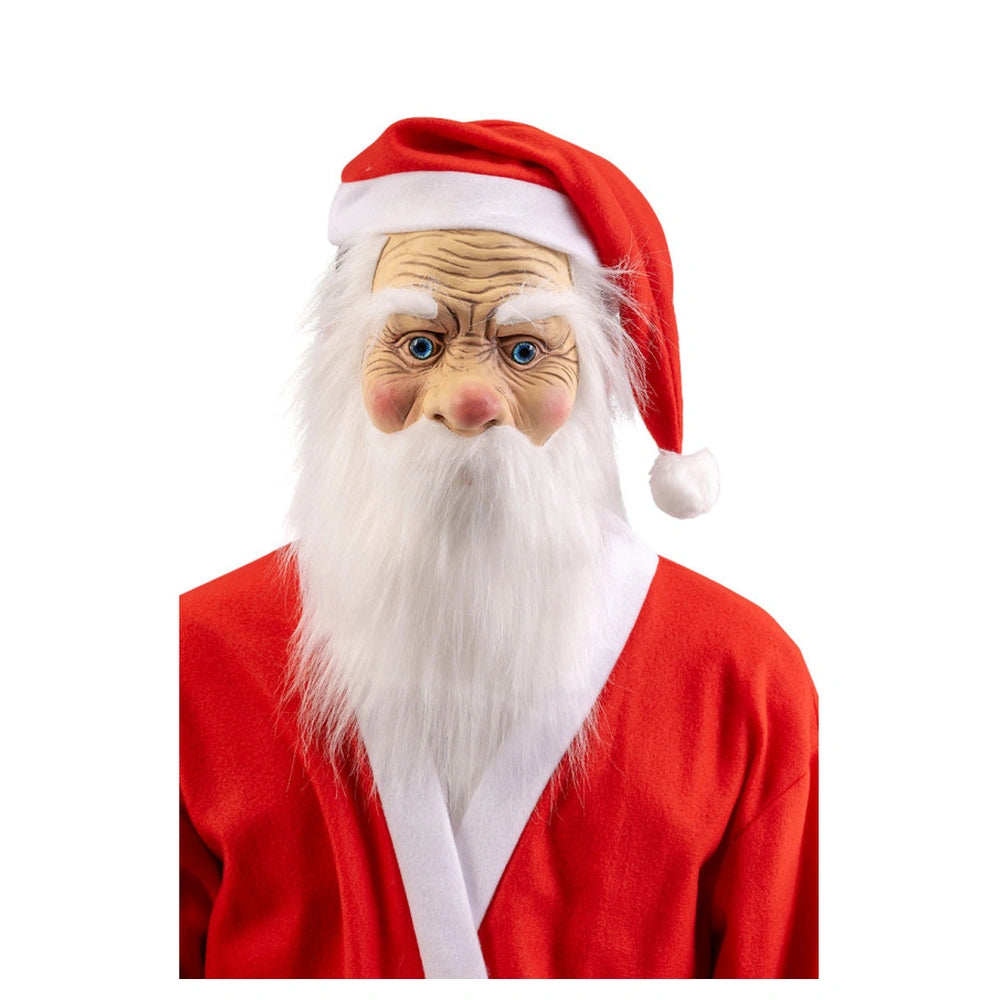 Carnival Toys - Pretend Professions - Santa Claus Latex Mask - Adult - Christmas Gift