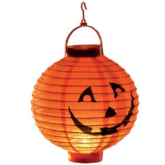 Carnival Toys - Pumpkin Paper Lantern With Light For Festive Decor 20 Cm - Pretend Professions And Role Playing