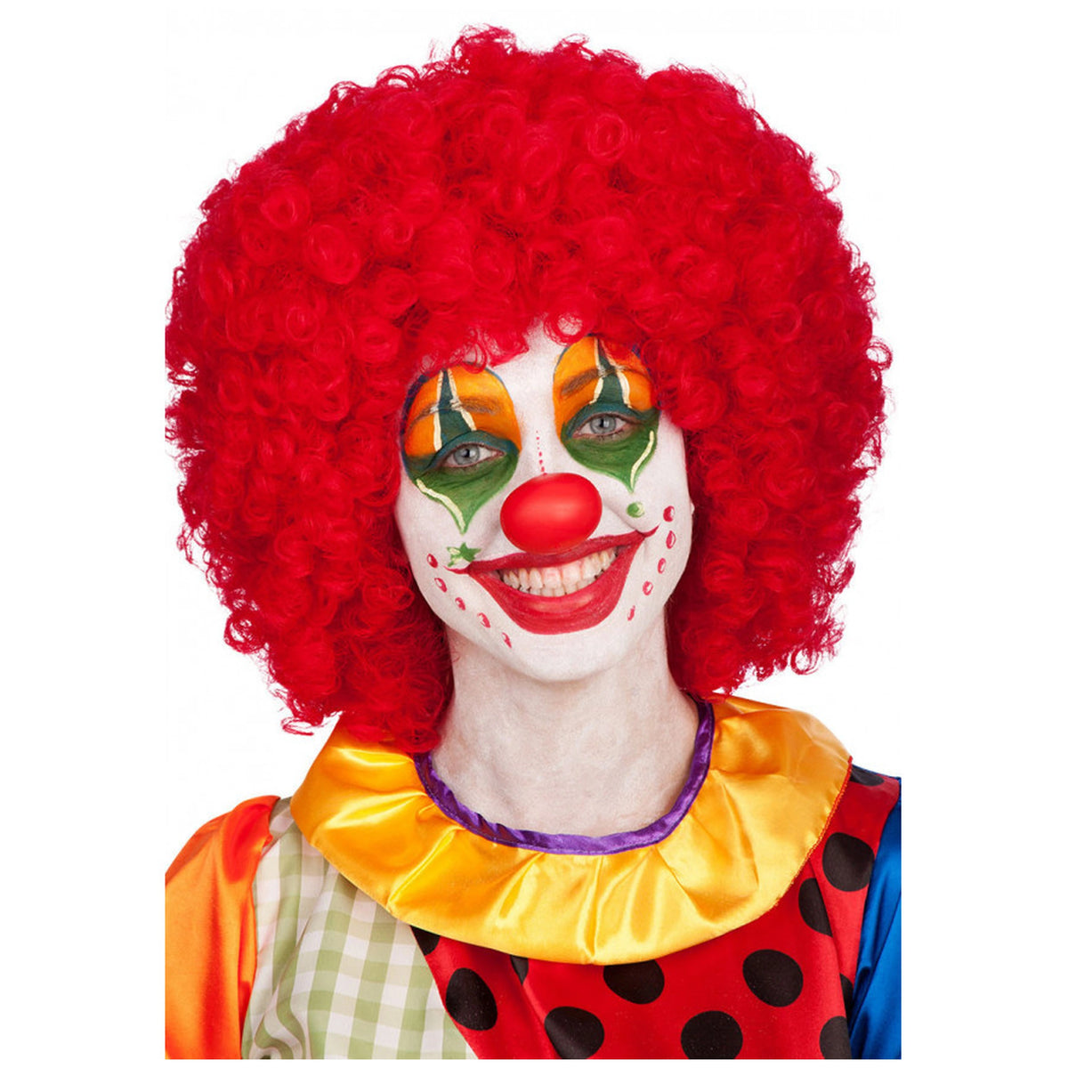 Carnival Toys - Parrucca Rossa Con Lunghi Ricci Per Divertenti Travestimenti E Gioco Immaginativo - Professioni Finte E Gioco Di Ruolo