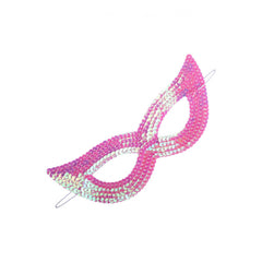 Carnival Toys - Maschera in Tessuto di Paillettes Rosa Brillante per Divertimento in Costume - Professioni Immaginarie e Gioco di Ruolo