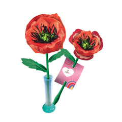 Clementoni - Idea - Make Your Own Flowers - Poppy - Arts & Crafts Age: +8 - 27618345