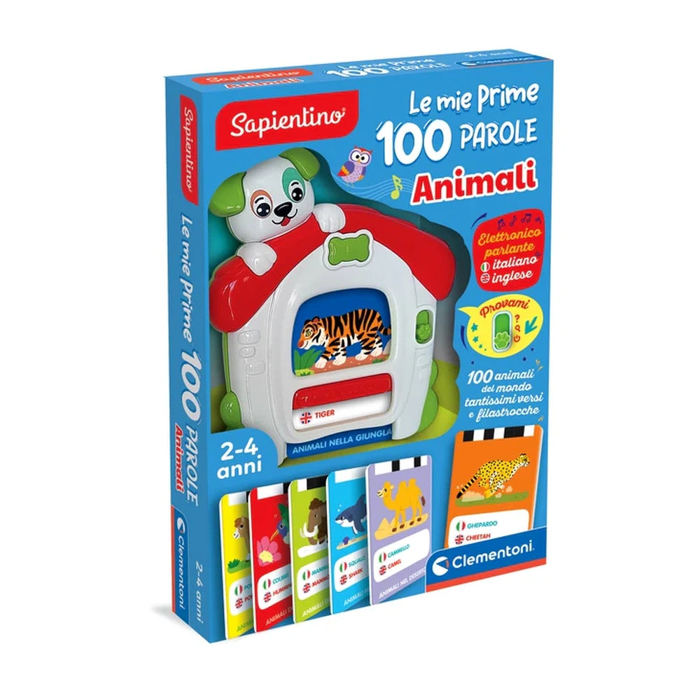 Clementoni - Sapientino Le mie prime 100 parole - Giocattoli Educativi - +2 - CLM16703 - Edizione Italiana