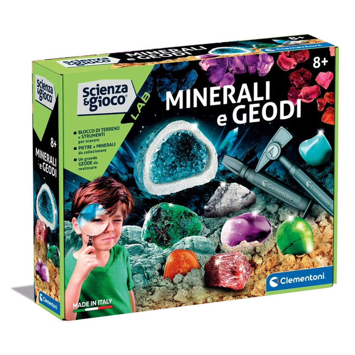 Clementoni - Scienza e Gioco - Minerali e Geodi - Giocattoli Educativi