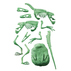 Clementoni Scienza E Gioco Lab - Archeogiocando - 2 In 1 Pteranodonte E Velociraptor Glow In The Dark Toy Playsets