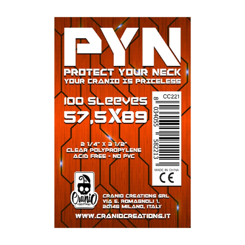 Cranio Creations - Bustine Protettive PYN 57.5 x 89 - Card Game Age: +14 - CC221 - Italian Edition