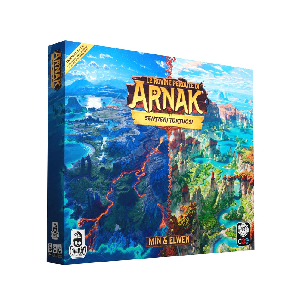 Cranio Creations - Le Rovine Perdute di Arnak - Sentieri Tortuosi - Board Game Age: +12 - CC763 - Italian Edition