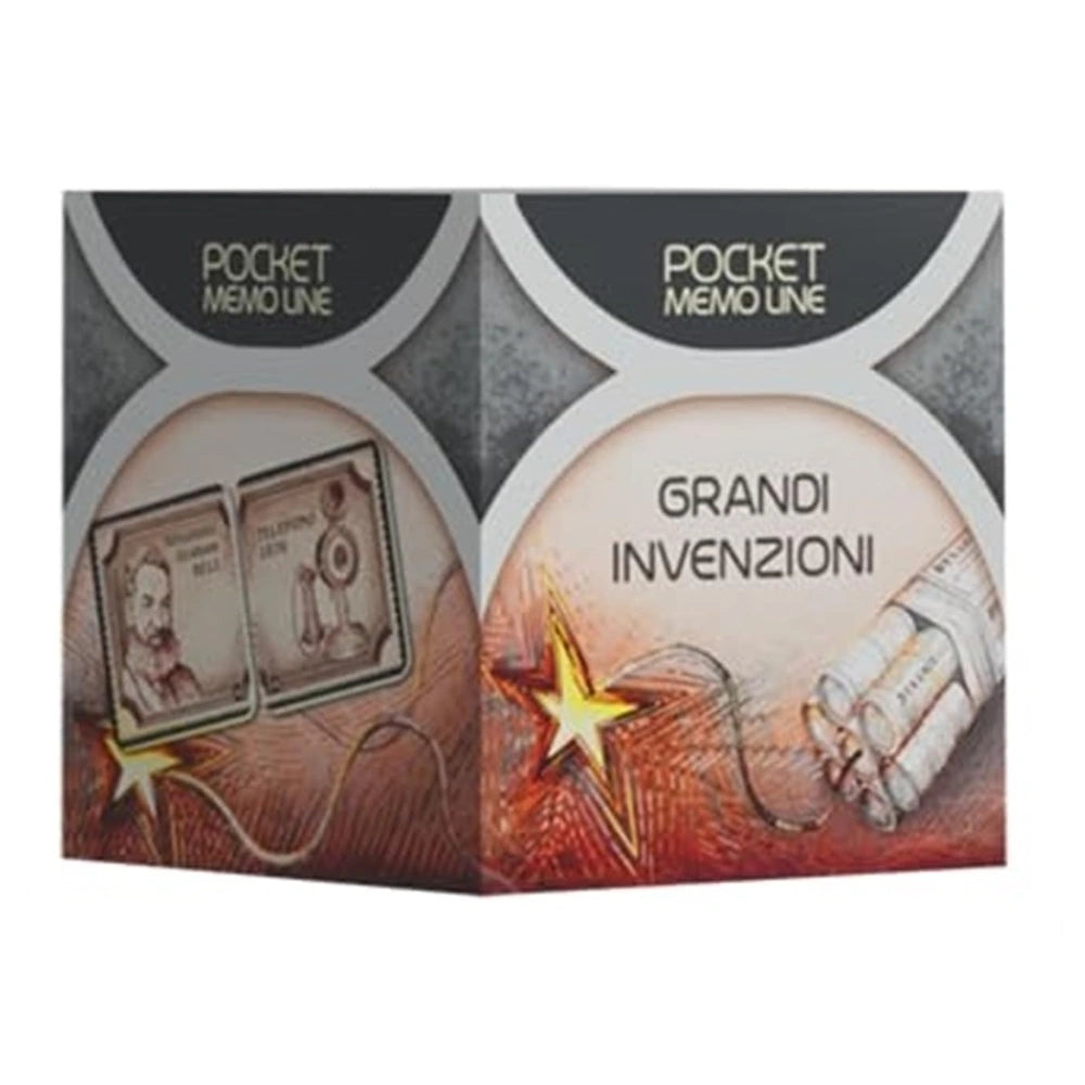 Cranio Creations - Pocket Memo Line - Grandi Invenzioni - Card Game Age: +5 - CC486 - Italian Edition