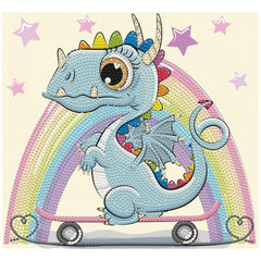 DIAMOND DOTZ - DOTZIES Dragon Skate Diamond Painting - Arti e Mestieri