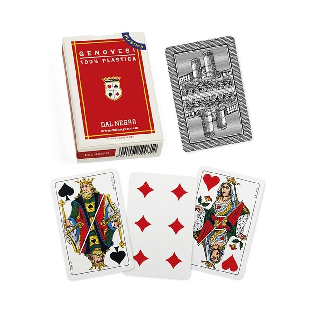 Dal Negro - Giochi di carte - Carte da gioco Genovesi - 100% plastica - 14+ Anni