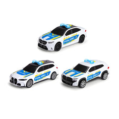 Dickie Toys BMW Police Car Collection - 15cm Light & Sound Emergency Vehicle - Age +3 - Play Vehicles