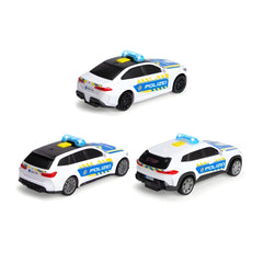 Dickie Toys BMW Police Car Collection - 15cm Light & Sound Emergency Vehicle - Age +3 - Play Vehicles