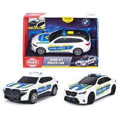 Dickie Toys BMW Police Car Collection - 15cm Light & Sound Emergency Vehicle - Age +3 - Play Vehicles
