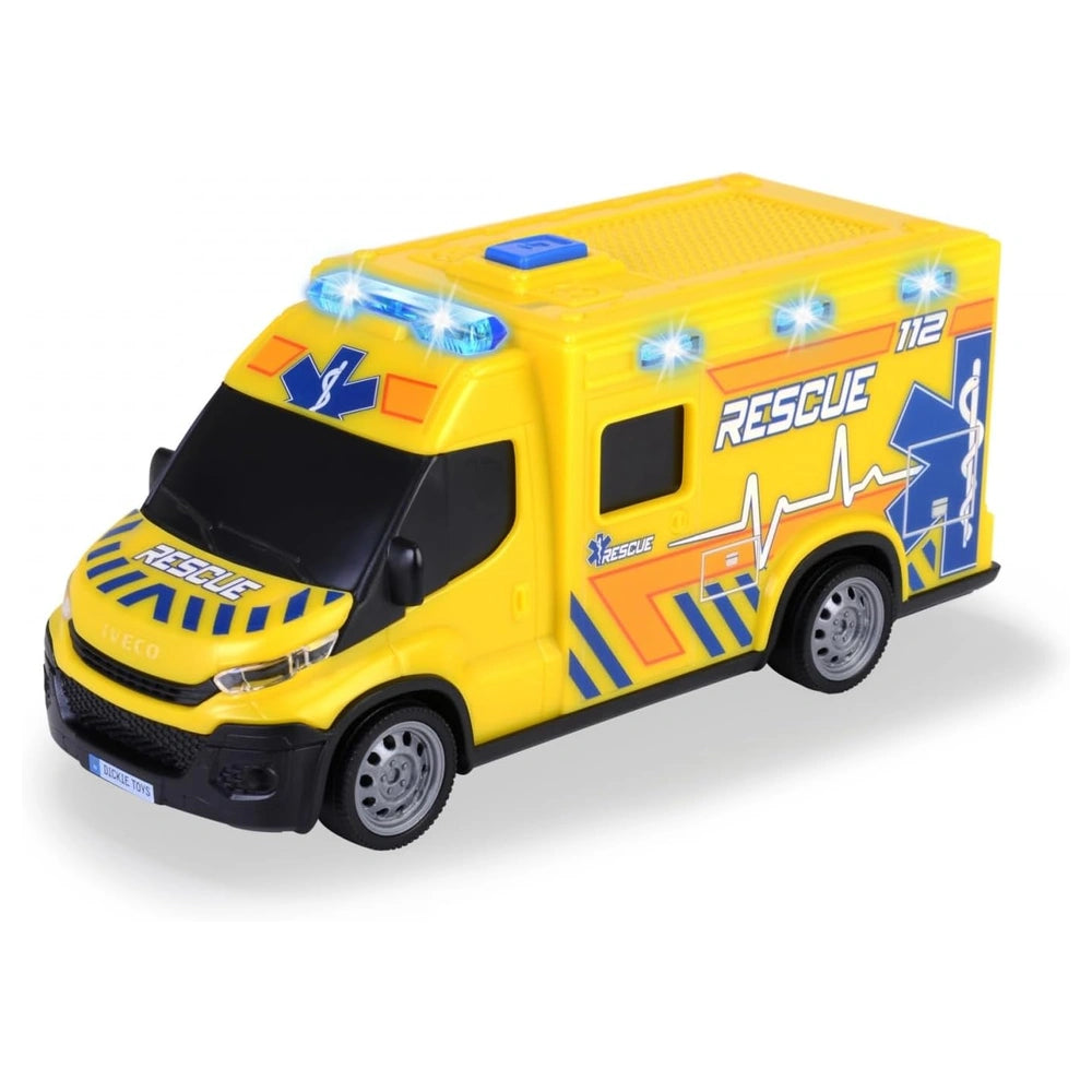 Dickie Toys - Veicoli e Macchinine - Ambulanza Iveco Daily - Luce e Suono - 3+ Anni