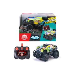 Dickie Toys - RC Mini Monster Truck - 2.4 GHz High-Speed Off-Road Vehicle with LED Lights - Age +3 - Play Vehicles