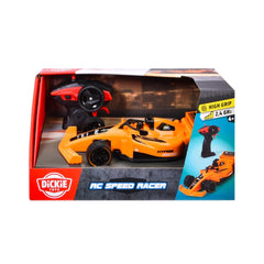 Dickie Toys - RC Speed Racer Racing Car for Kids Ages 4 Years+ - 1:24 Scale 2.4 GHz Remote Controlled Formula-Style Travel Vehicle with Full Drive Functions and Rear Spoiler