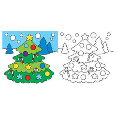 Edizioni del Borgo - Colorare a Natale con i Pennarelli Magici - Book Age: +4 - EDB57053A - Italian Edition
