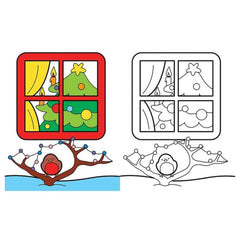 Edizioni del Borgo - Natale da Colorare - Book Age: +3 - +6 - EDB59388A - Italian Edition