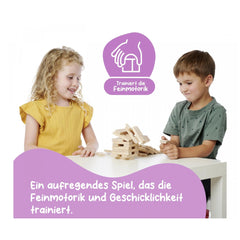 Eichhorn - Wooden Stacking Tower - 54 Pcs - Board Games - Board Games