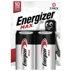 Batteria Energizer Max Lr20 D Alcalina-Manganese 1.5 V 2 Pezzi