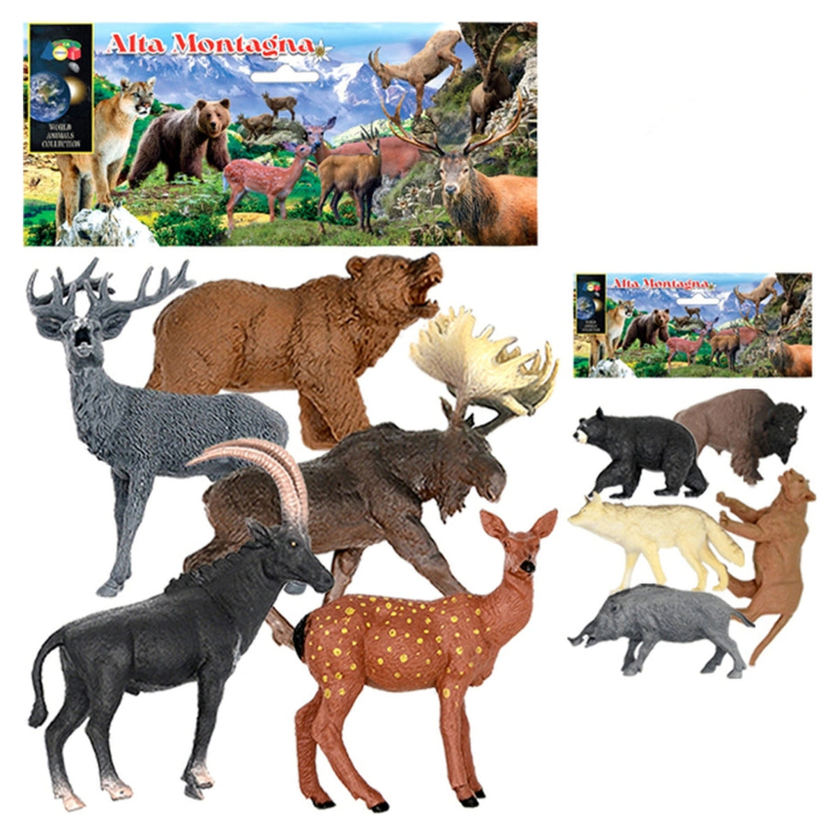 Ginmar - High Mountain - Wild Animal Toy Collection Pack