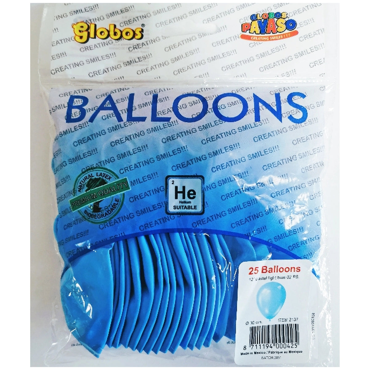 Globo - Palloncini Blu 30Cm - Confezione da 25