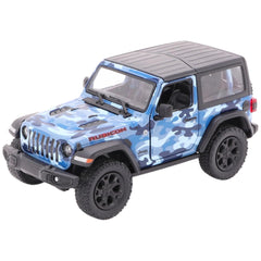 Gollness - Modello in Metallo Jeep Wrangler Camouflage 2018 1-34 - 12,5 Cm - Veicoli da Gioco