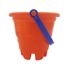 Gowi - Castle Bucket Diameter 17 Cm - Orange - Beach & Sand Toys