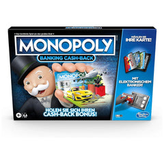 Hasbro - Monopoly Banking Cash Back Board Game- German Edition