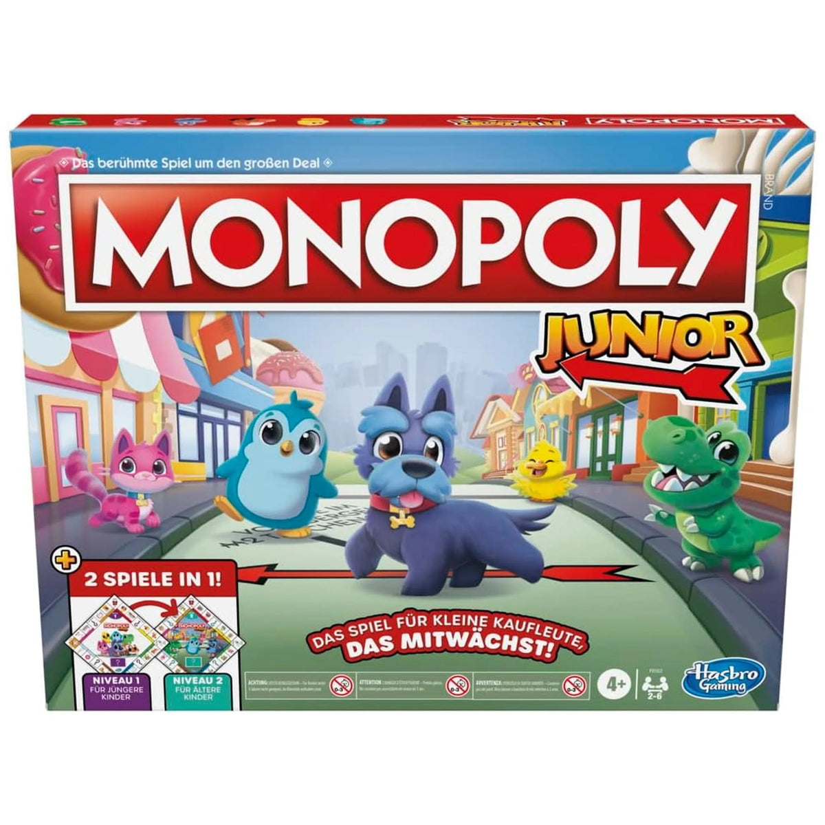Hasbro - Monopoly Junior 2 in 1 Board Game - German Edition