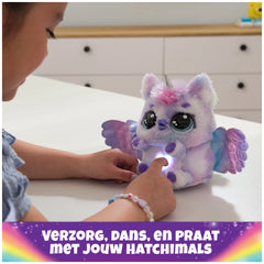 Hatchimals Alive Mystery Hatch Pufficorn Peluche Interattivo con Luci e Suoni