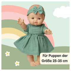 Heless - Dolls - Organic Cotton Doll Dress Set - Ruffles - 18M+ - Girl