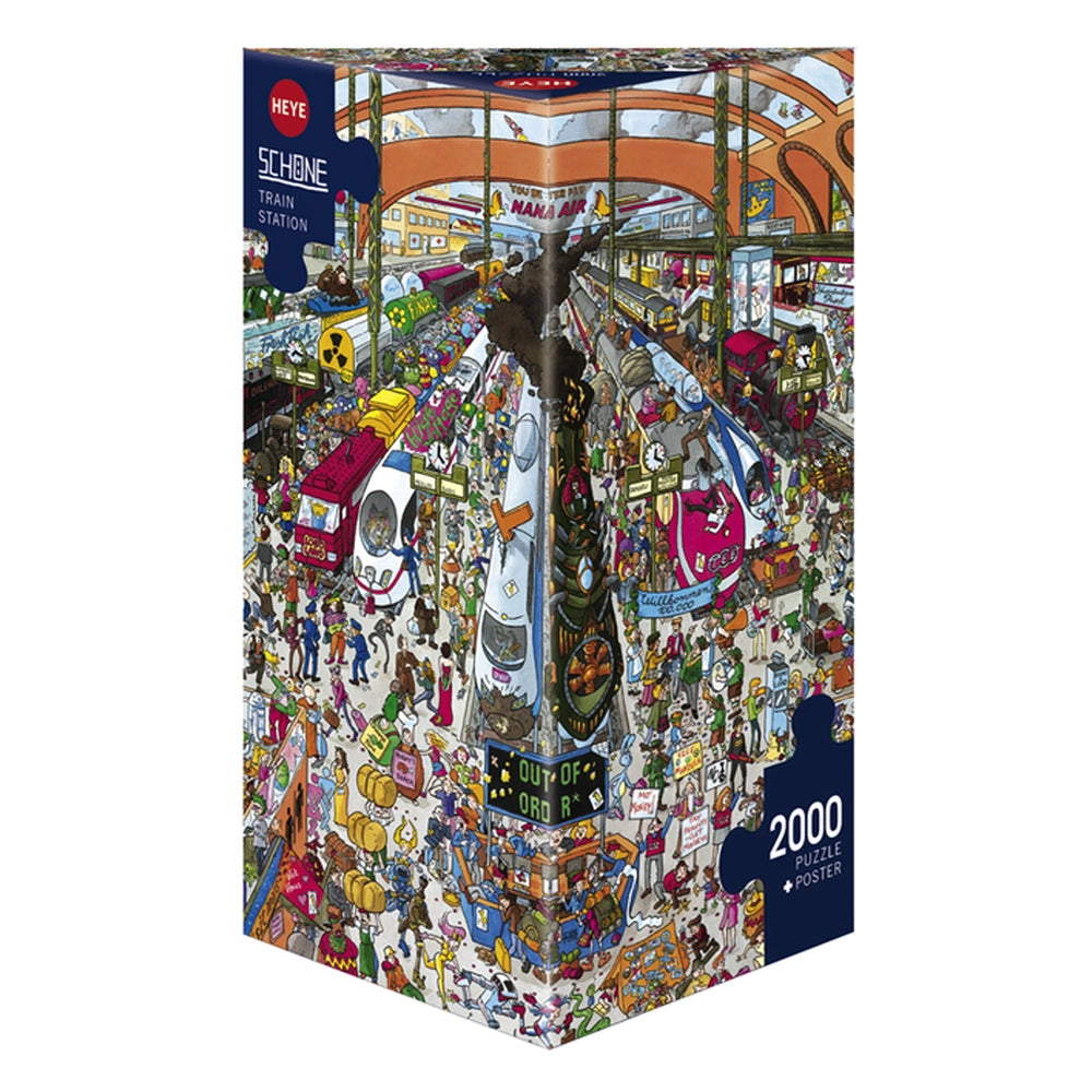 Heye - Puzzle Train Station online kaufen - Christoph Schöne - Puzzle Age: +14 - HEY29730