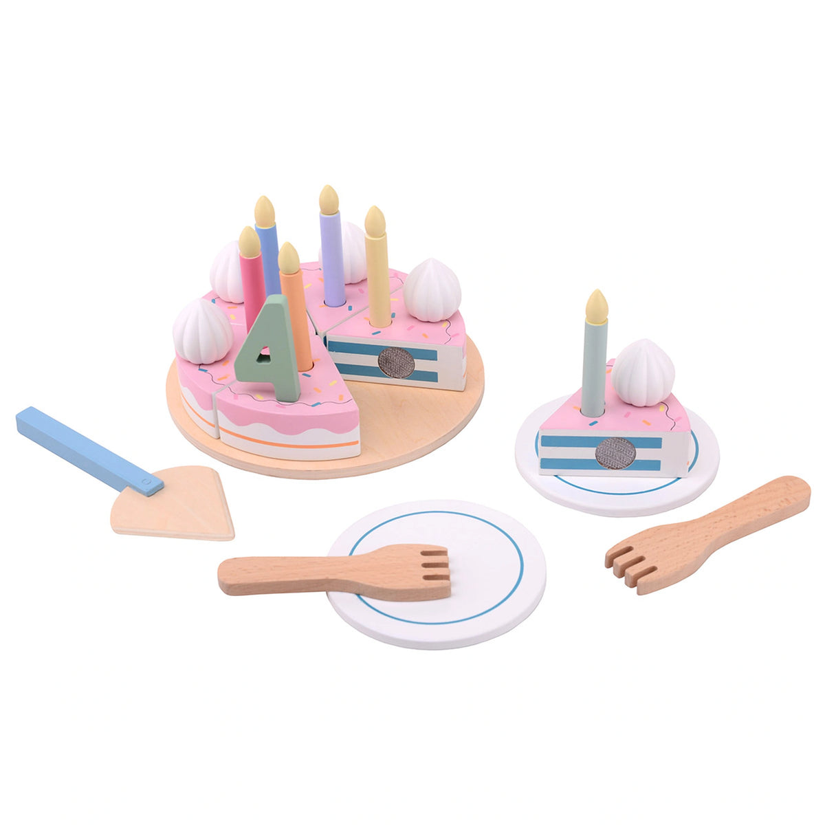 Johntoy - Set da Gioco Compleanno in Legno - Professioni e Ruoli da Interpretare