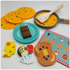 Johntoy - Set di Pancake in Legno in Scatola - Professioni e Gioco di Ruolo