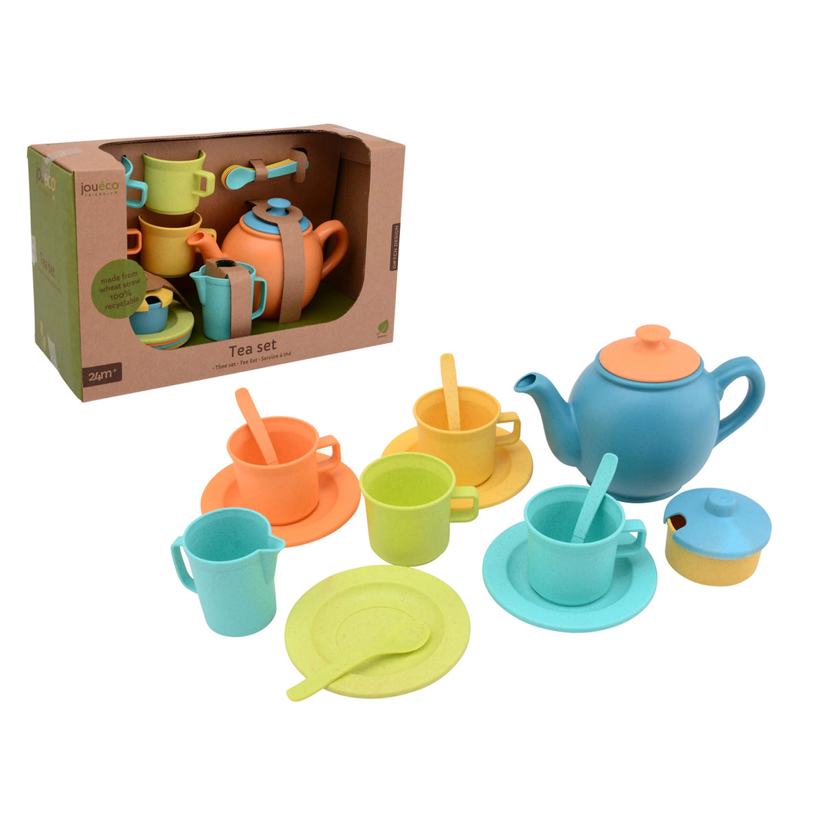 Johntoy - Wooden Tea Set - Pretend Professions & Role Playing