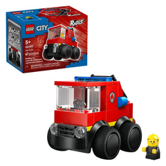 LEGO - City Rides Camion dei Pompieri - Set di Giocattoli da Costruzione