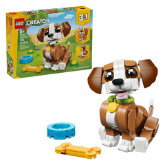 LEGO - Creator 3 in 1 - Cute Animals: Playful Puppy Dog - Construction Set Toys - 31382