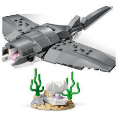 LEGO - Creator 3 in 1 Squalo Feroce con Scrigno del Tesoro - Giocattoli da Costruzione