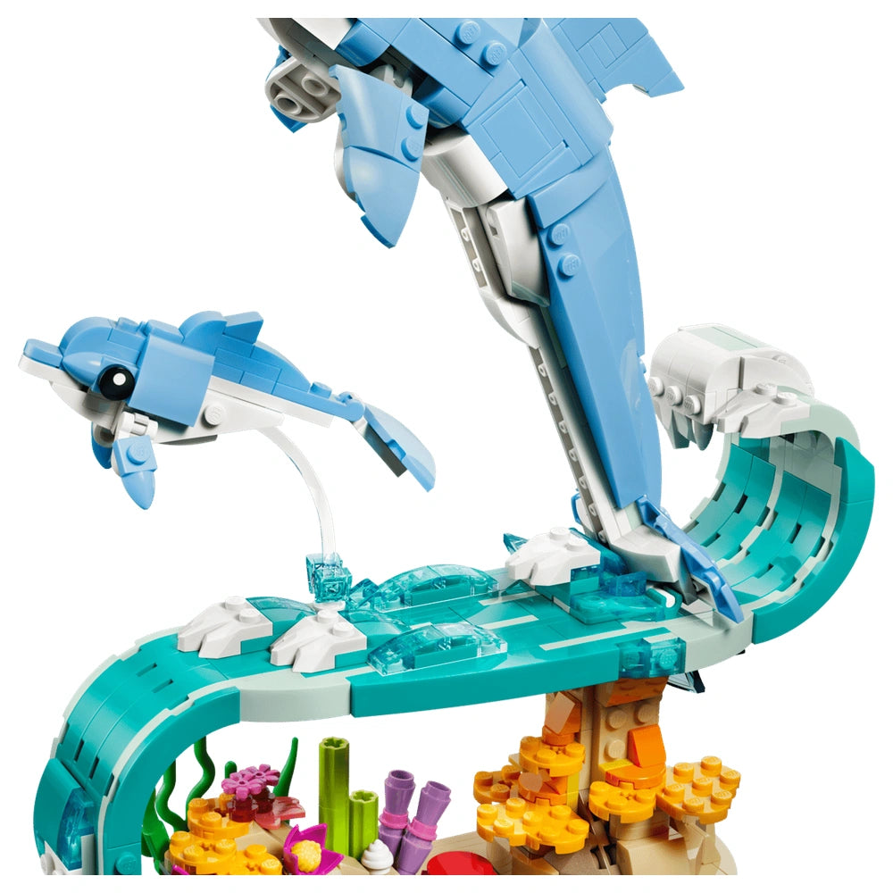LEGO - Creator 3 in 1 Animali Marini Bellissimi Delfini - Giocattoli da Costruzione