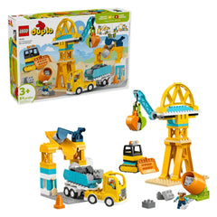 LEGO - DUPLO 3 in 1 Cantiere e Veicoli - Giocattoli da Costruzione